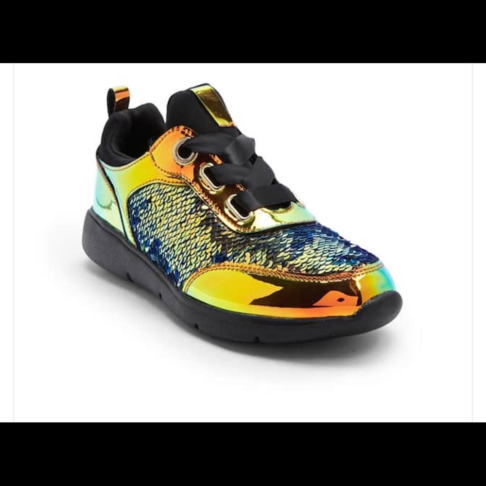 Sequined Low-Top Sneakers